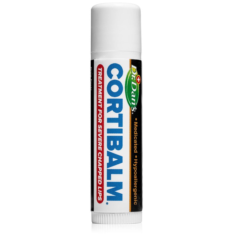 Dr. Dan’s Cortibalm - Medicated Lip Balm with Hydrocortisone – Healing Treatment & Lip Moisturizer for Severely Chapped, Very Dry Cracked Lips – 1 Pack