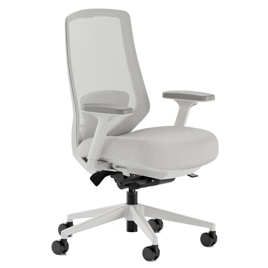Branch Ergonomic Chair Pro - Mesh Office Chair with 14 Points of Adjustment - Height, Depth & Tilt Adjustable - 5D Armrests - Forward Tilt, Smooth Recline, and Lumbar Support - Mineral
