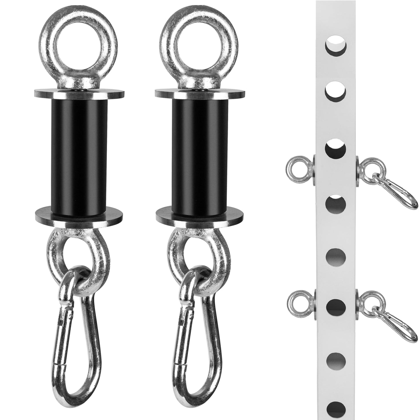 YZZHAJ Power Rack Attachments with Quick Connect Buckles, O-Ring Attachment for Squat Rack, Band Pegs Resistance Band Hooks Fits 2" x 2"" Power Rack with 1"" Hole"