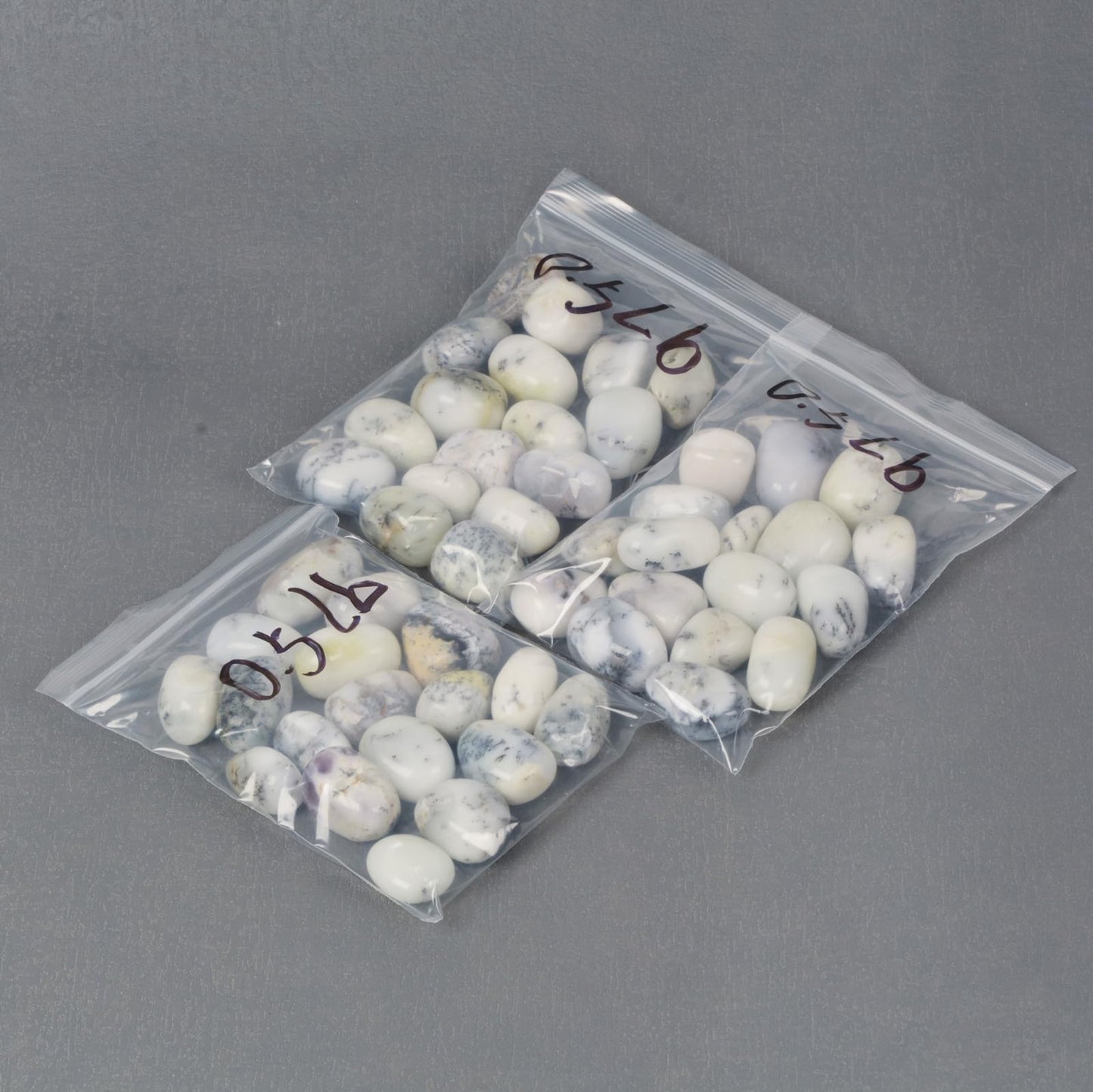 Justinstones 1/2LB White Opal Tumbled Polished Natural Crystal Healing Pocket Stones Rock Collection