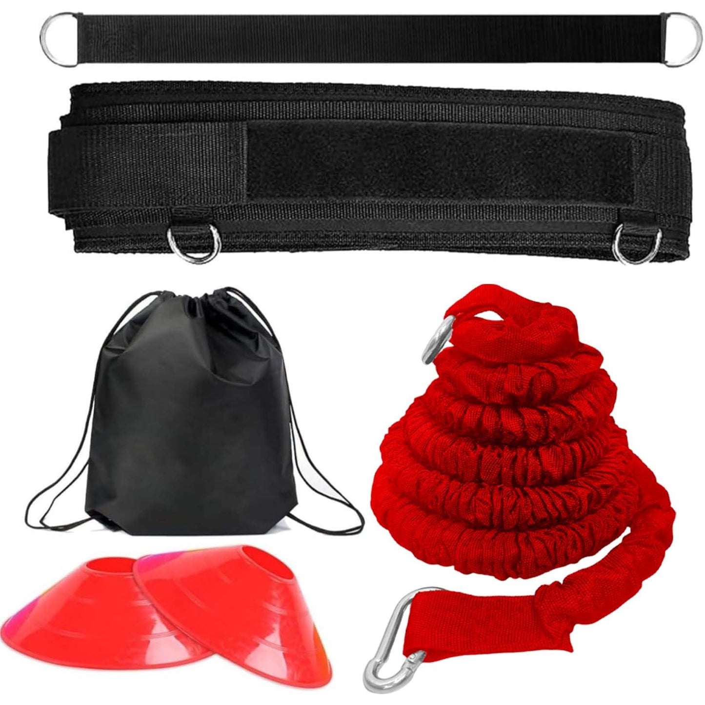OYINDIZ Speed Training Equipment, Resistance Bungee Band Multi-Sport Exercise Set Improve Focus Explosive Agility Power Strength Vertical Jumping Basketball Tennis Football Volleyball