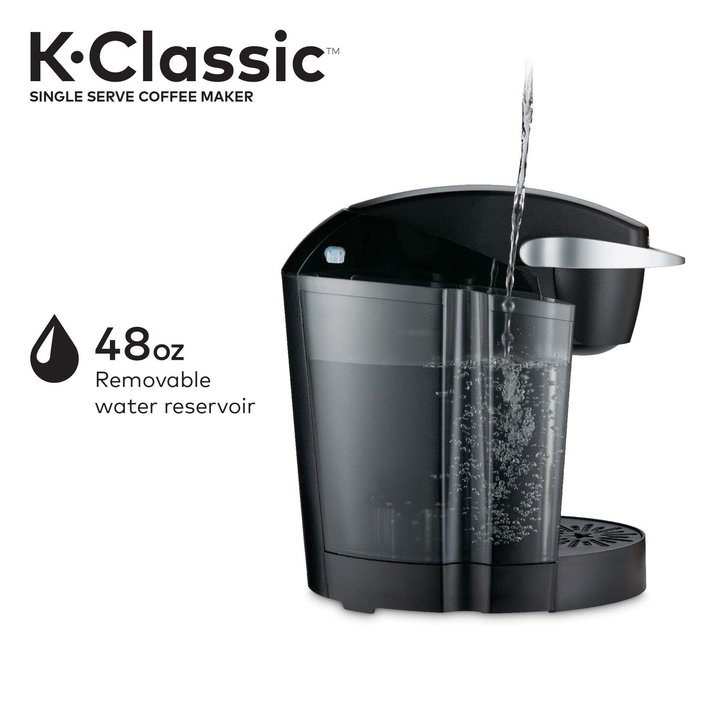 Keurig K-Classic Single Serve Coffee Maker with Eight O'Clock The Original Medium Roast, 32 K-Cup Pods