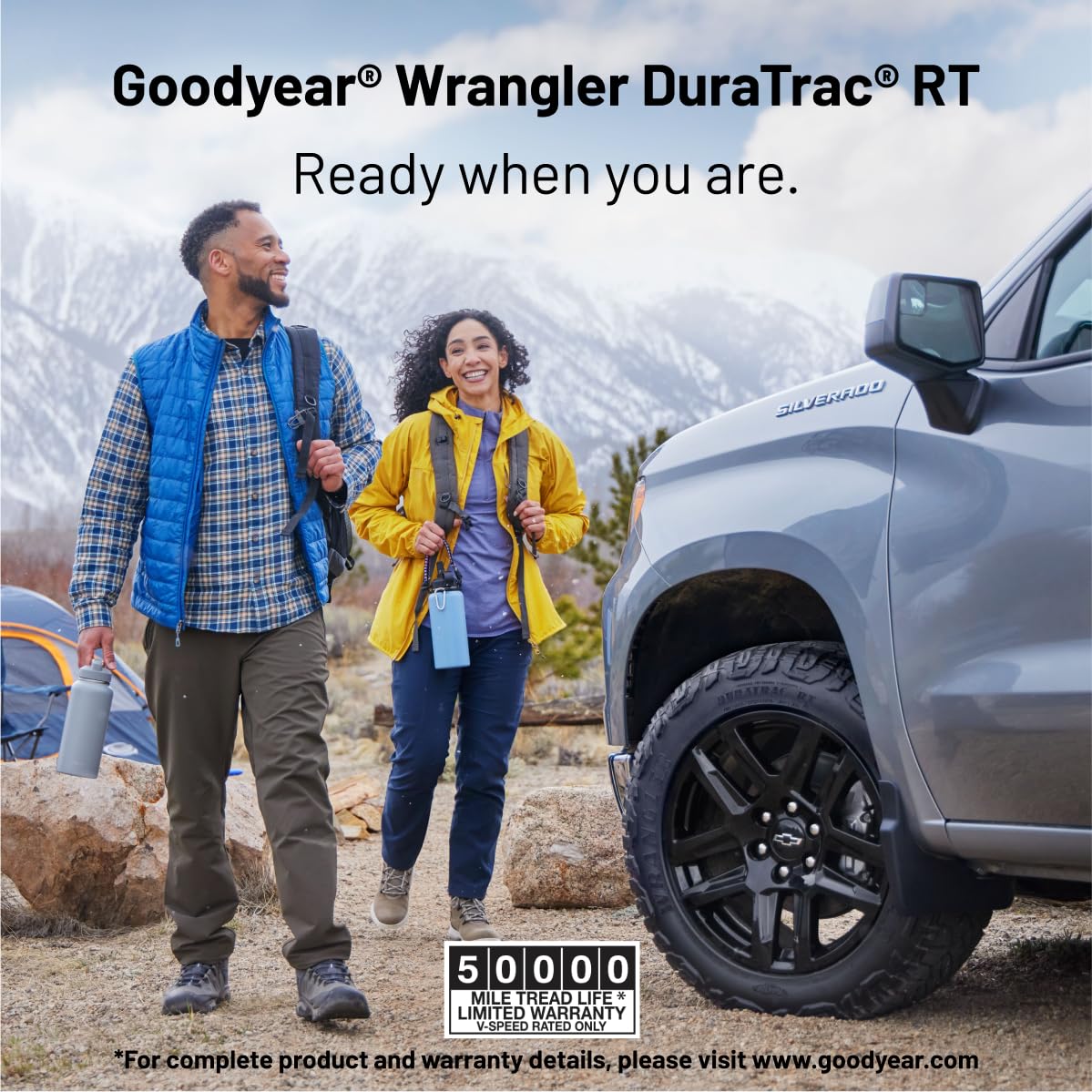 Goodyear Wrangler DuraTrac RT All-Season Radial Tire, 37X12.50R20LT, Set of 1