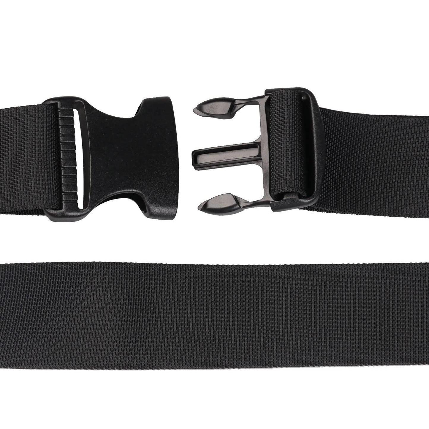 MAGARROW 1.5-Inch Luggage Straps Buckle Packing Strap Adjustable Belts Suitcase Secure Accessory for Travel (Black, 1.5'' x 78")"