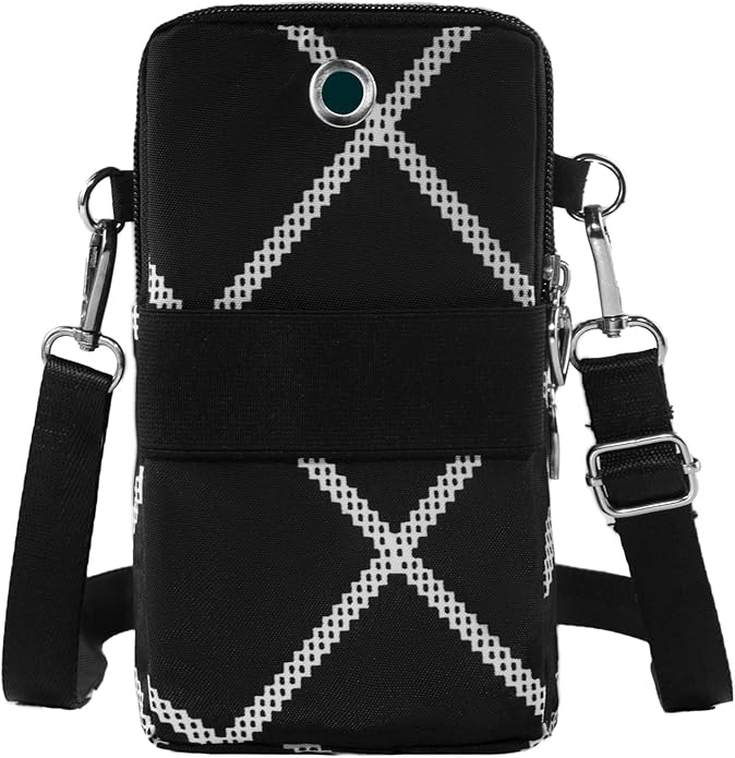 JANKS Small Crossbody Bag for Women - Mini Phone Purses with Crossbody Strap and Wallet - Nylon Arm Bag