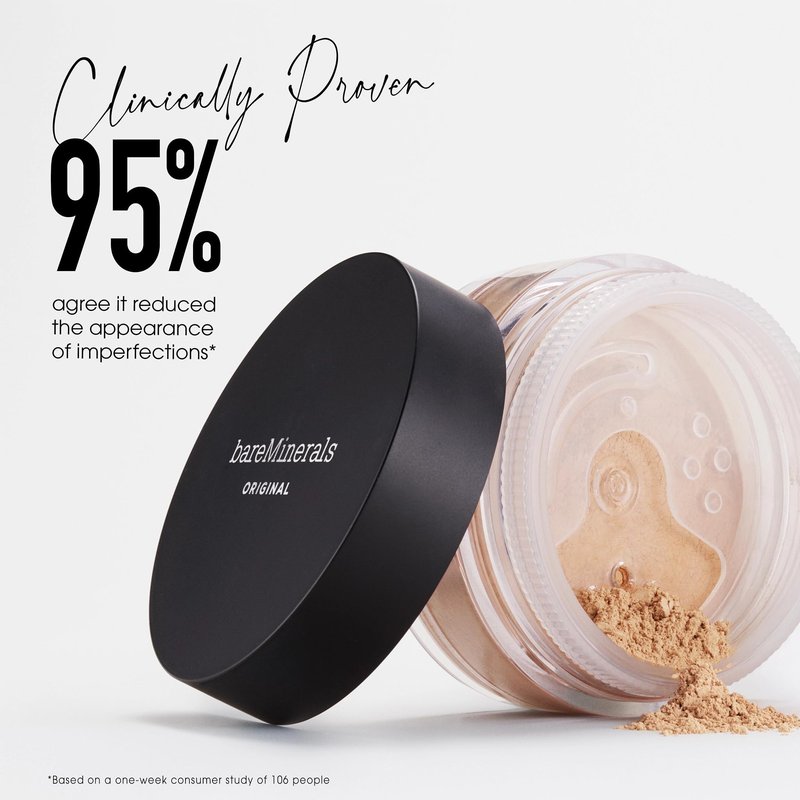 Original Loose Powder Foundation SPF 15, Fair Ivory 02, Vegan, Cruelty-Free & Dermatologist-Tested