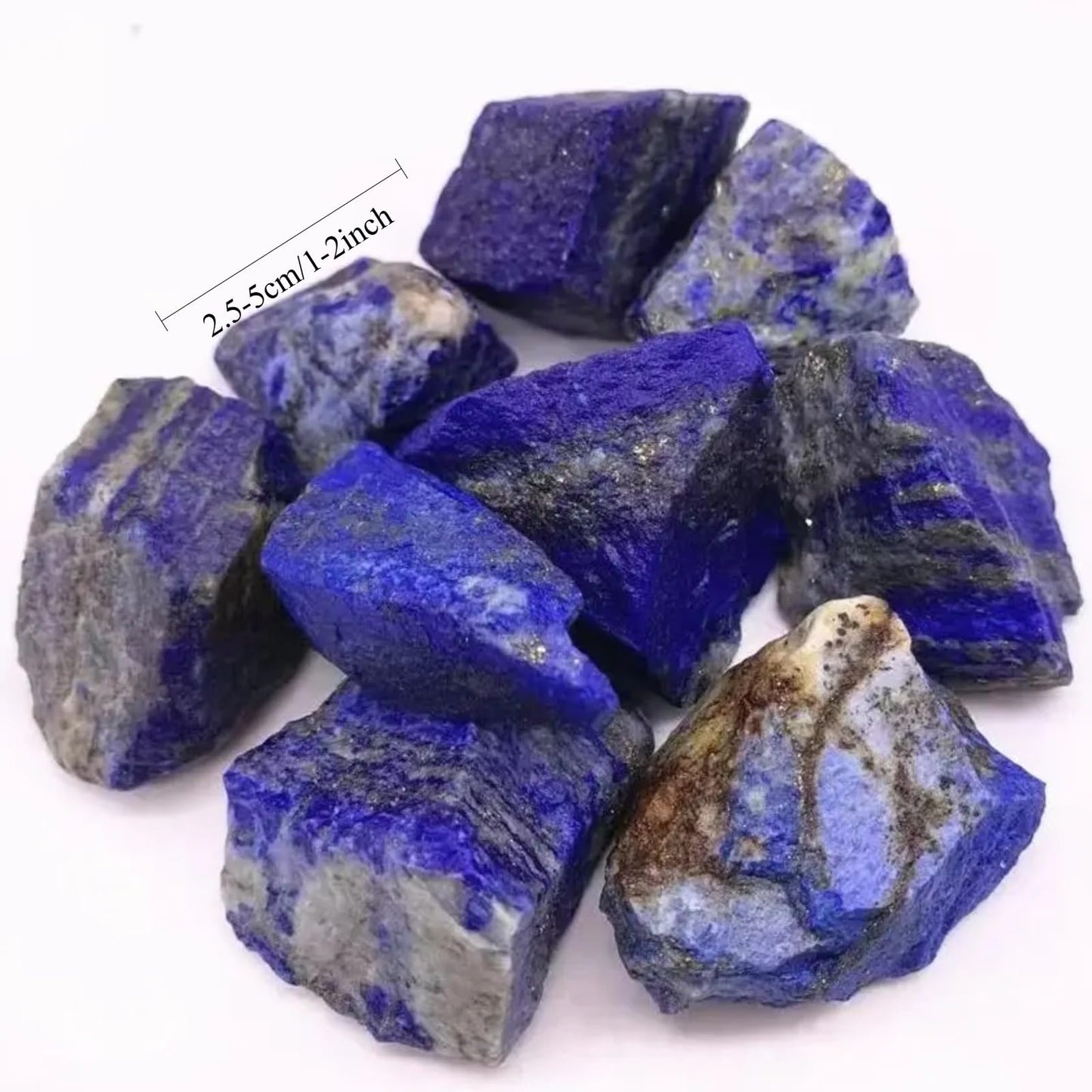 YOUNAIERZX 1LB Natural Afghanistan Lapis Lazuli Stone Rough Gemstone High Quality Raw Crystal for Spiritual Healing and Energy Work