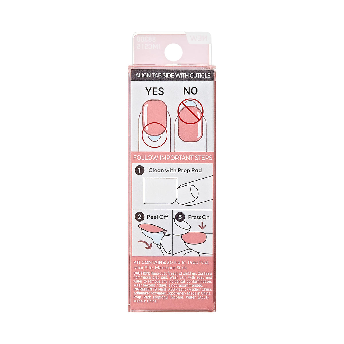 KISS imPRESS Color Press-On Manicure Fake Nails, Sweet Aroma Blue- Short & Square, Solid Pink, Ready To Wear, Chip Proof, Smudge Proof, No Dry Time, Mini File & More | 30 Count