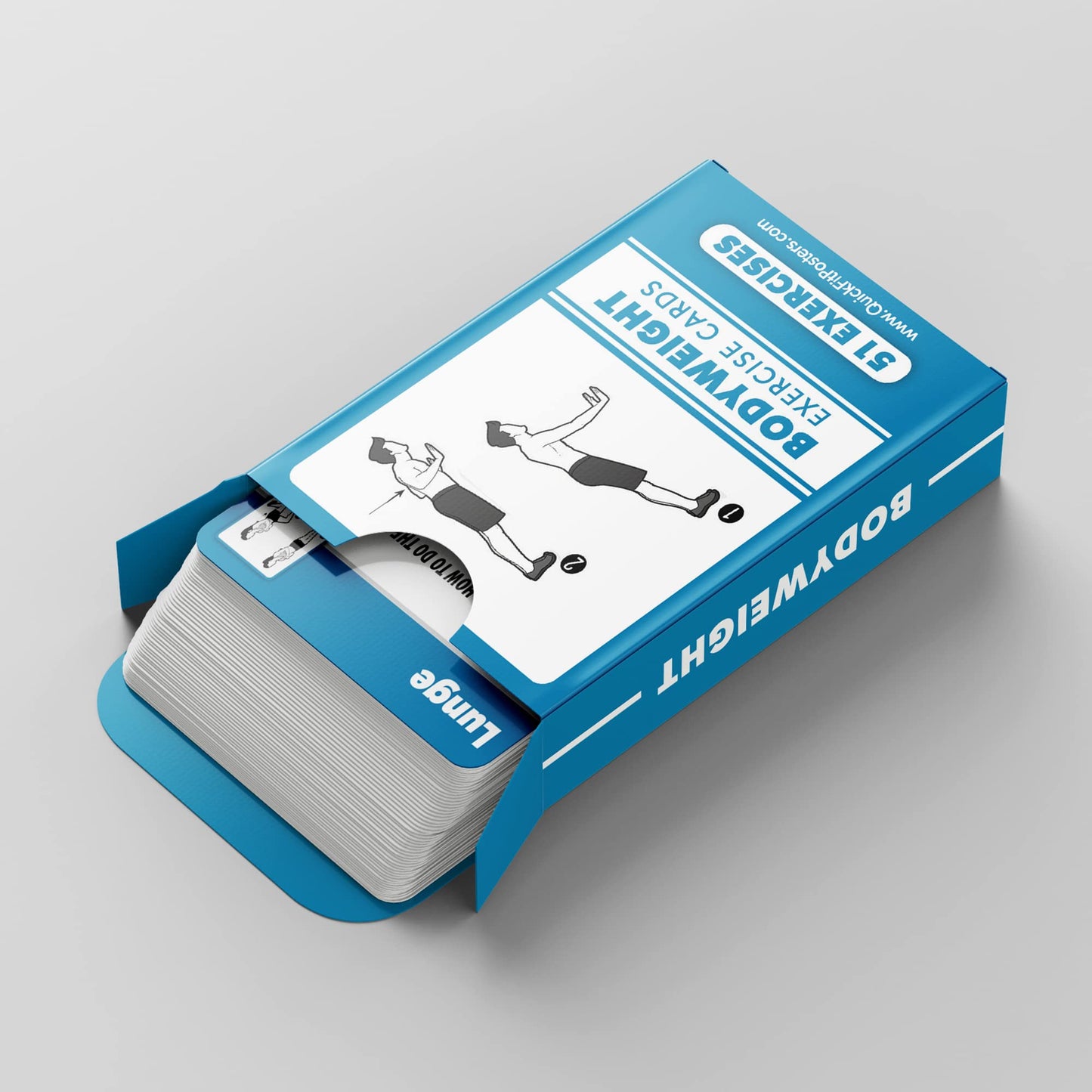 Bodyweight Exercise Cards - Fitness Playing Cards with Over 50 Body Weight Workouts - 2.5" x 3.5"" (Standard Playing Card Size)"