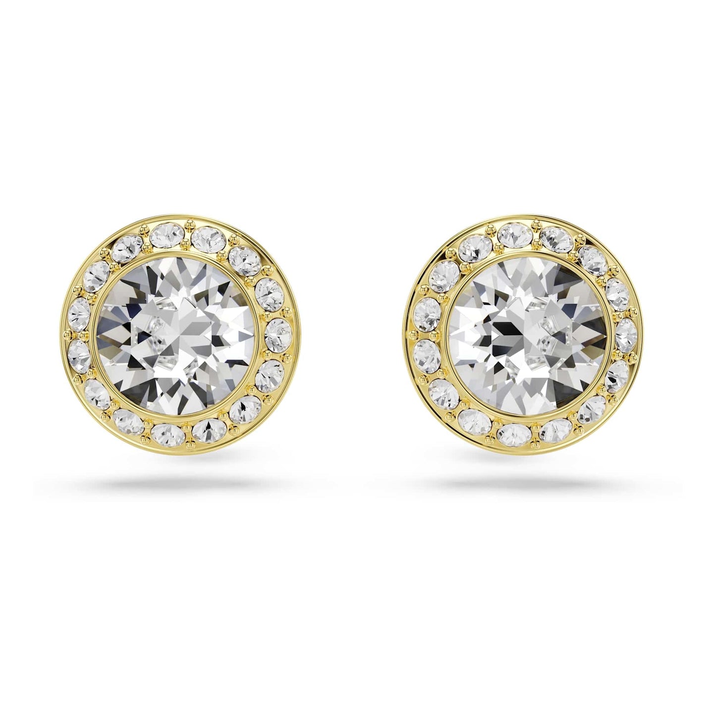 Swarovski Una Angelic set, Set (3), Round cut, Clear, Gold-tone Finish
