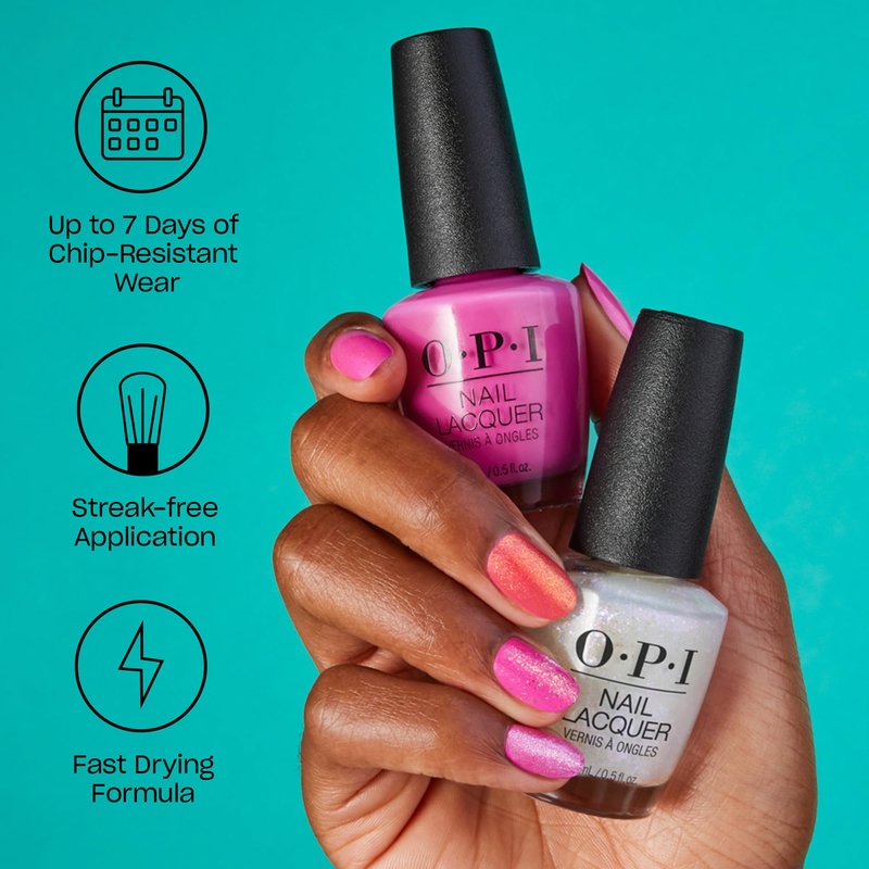 OPI Nail Lacquer Achievement Unlocked | Opaque Light Purple Crème Chip Resistant Nail Polish | Xbox Collection