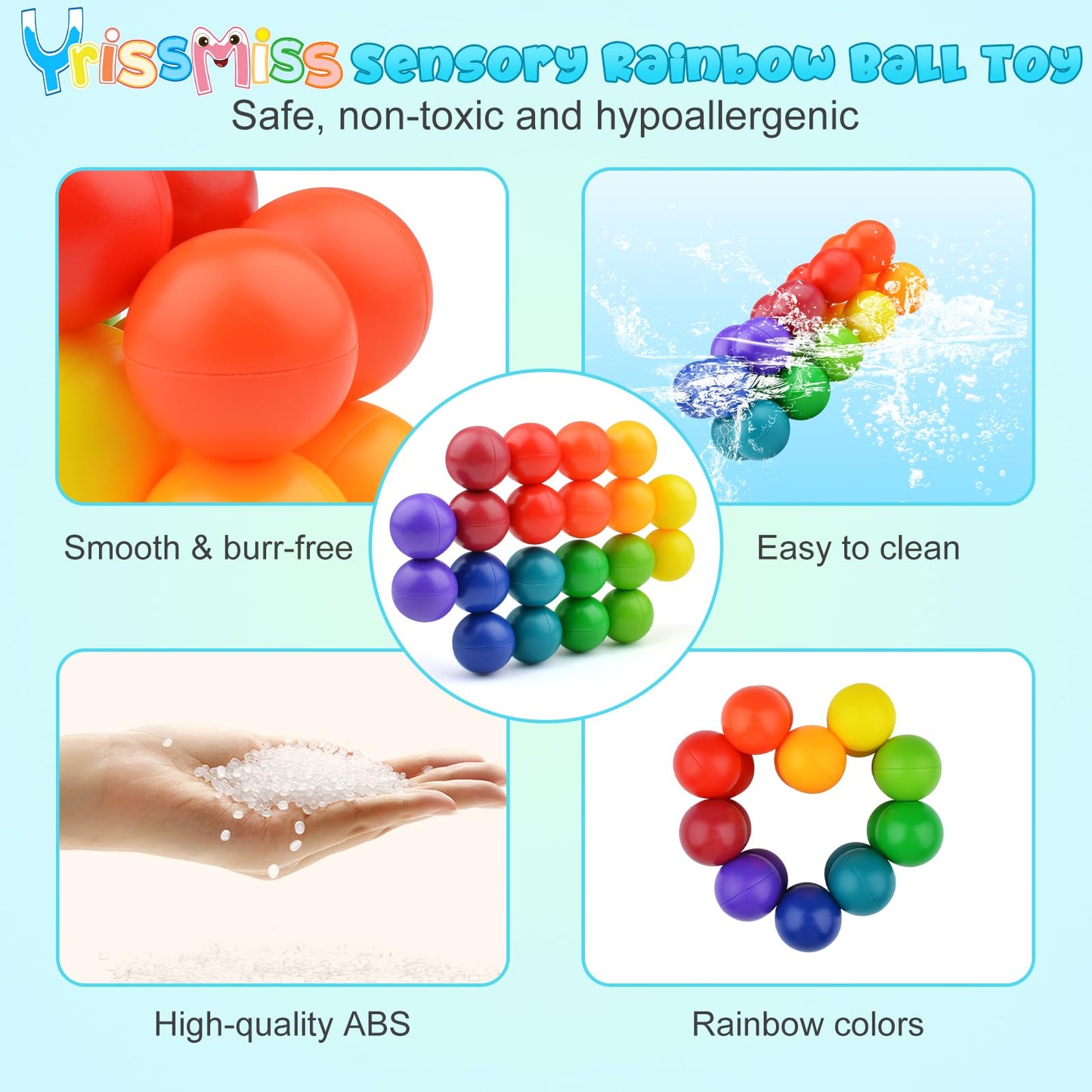 Yrissmiss 12PCS Autism Sensory Toys for Autistic Children, Quiet Fidget for Adults Kids, Autism for Toddlers 3-4, Travel for Ages 3-5 Gift Easter Basket Stuffers Gifts for Kids Boys Girls A