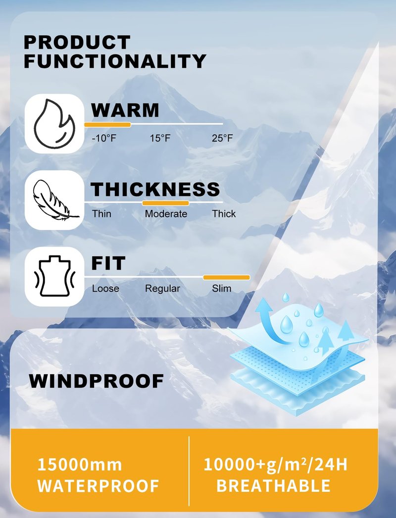 GSOU SNOW Womens Ski Bib Snow Pants Overalls Snowboard Waterproof Windproof Slim Winter Warm High Elasticity White