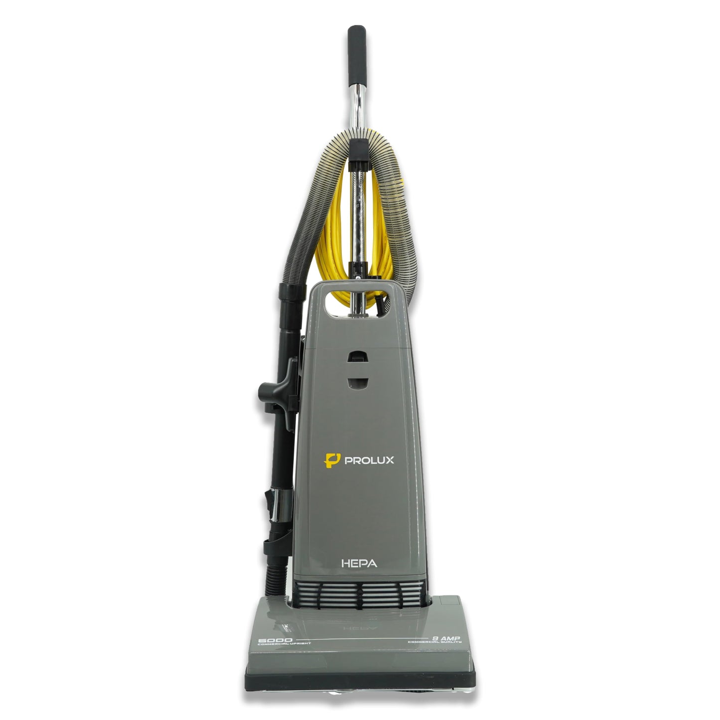 Prolux 6000 Commercial Upright Vacuum with On Board Tools, Bagged Vacuum Cleaner, Commercial Vacuum, Carpet, Floor, HEPA Filter, Steel Brushroll, 107 CFM Suction Power