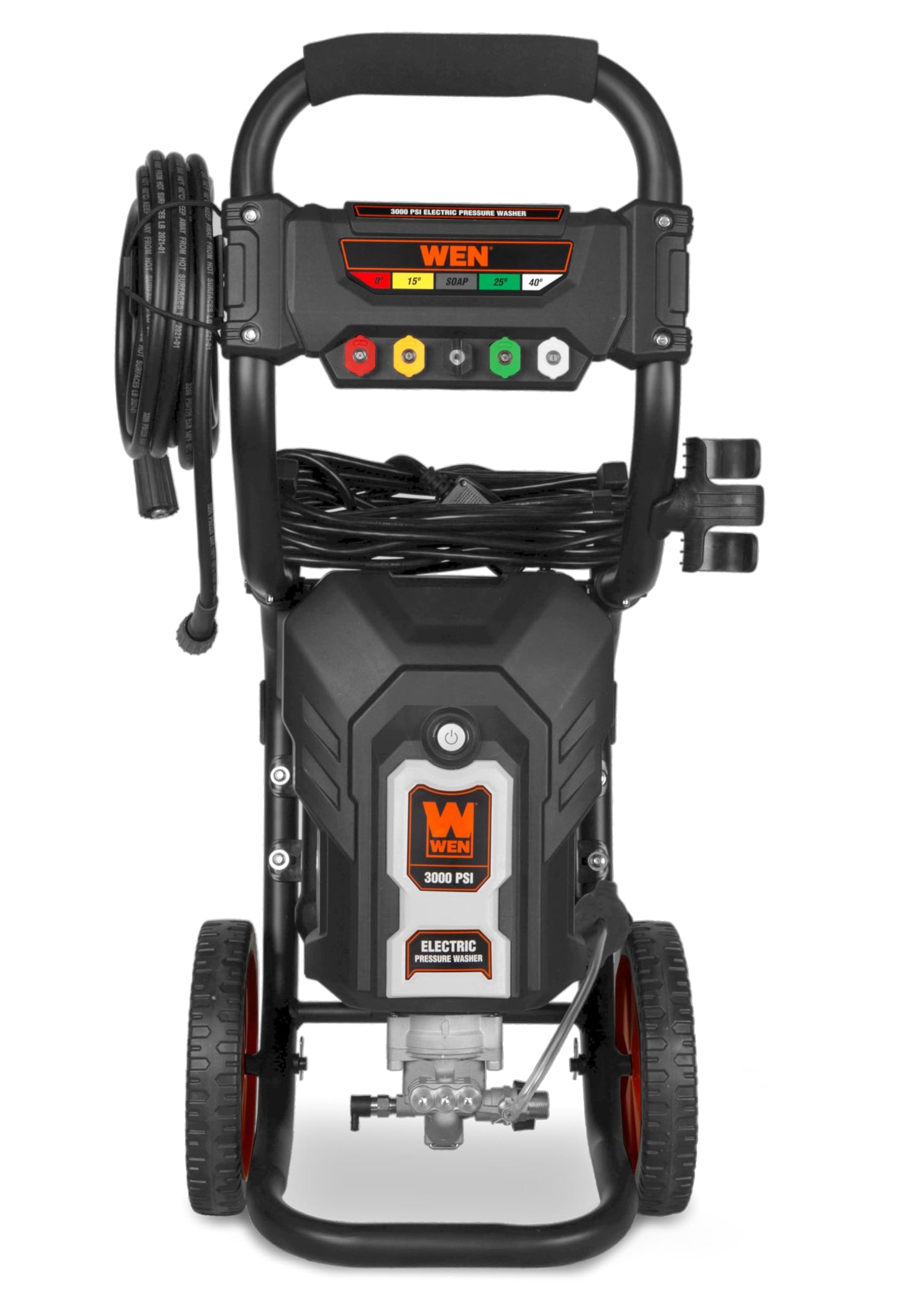 Wen 3000 PSI Brushless Electric Pressure Washer, 2.0 GPM with Onboard Detergent Tank (PW3000E)