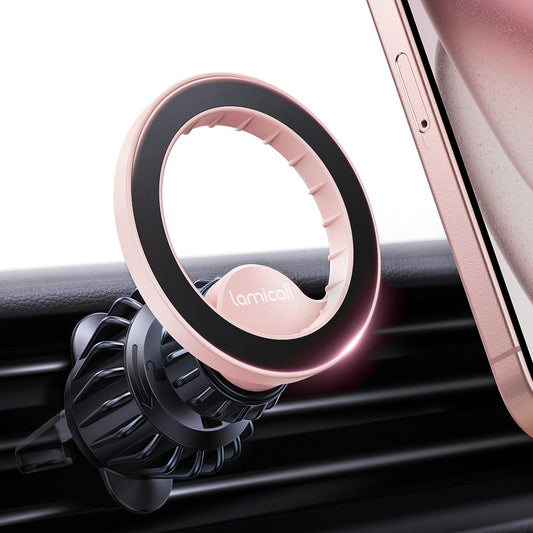 Lamicall for MagSafe Car Mount - [20 Super Magnets] Magnetic Car Phone Mount, Air Vent Phone Holder Car, Hands Free Cell Phone Holder Clip Car Accessories fit iPhone 16 15 14 13 Pro Plus Max