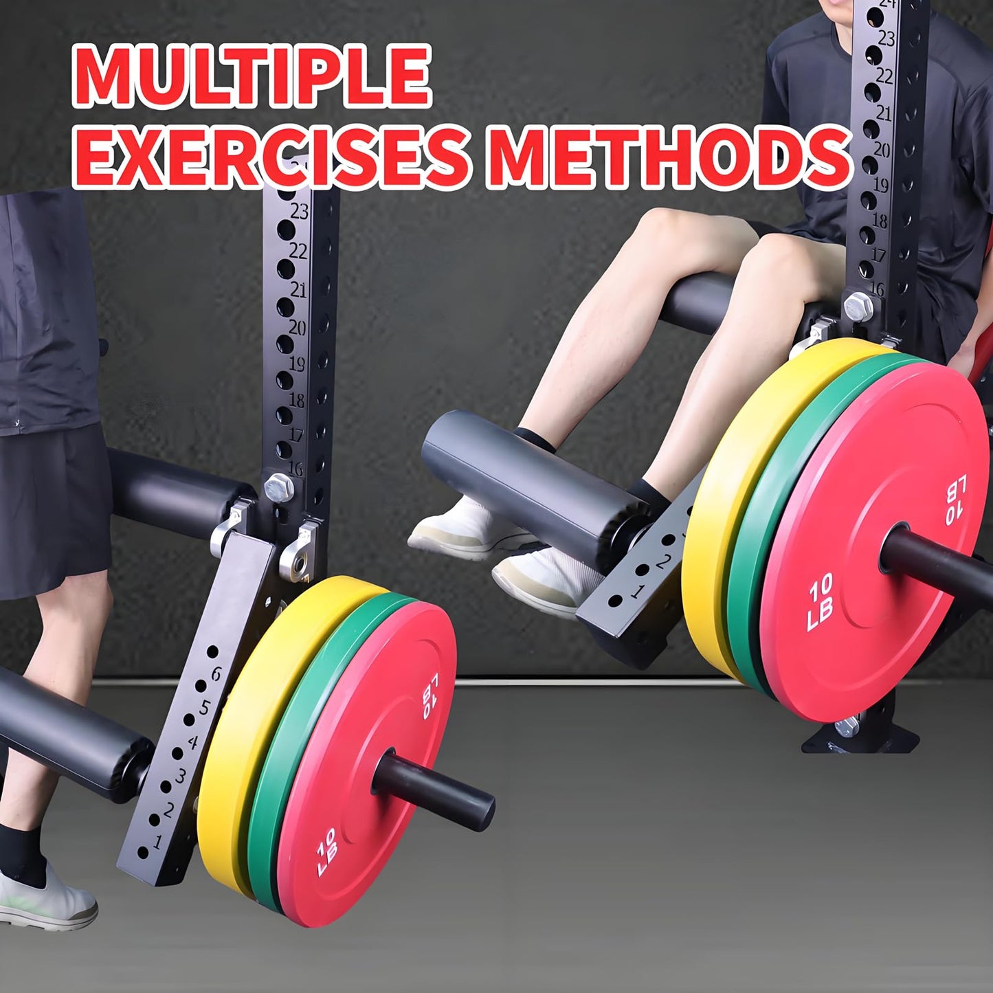 MARLANG Leg Extension and Curl Machine for Power Rack Attachments, Leg Extension Attachment for Home Gym, Leg Curl Attachment for Workout Equipment (5/8" / 16mm Hole)"