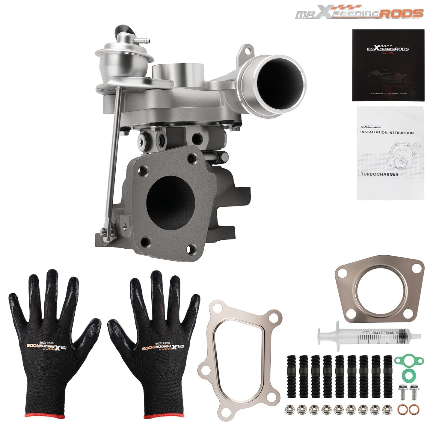 maXpeedingrods Turbo Turbocharger K0422-582 for Mazda CX-7 Speed 3 6 2.3L 2006-2014, DISI L3-VDT Engine, 53047109904 53047109907, Basic PVL Series