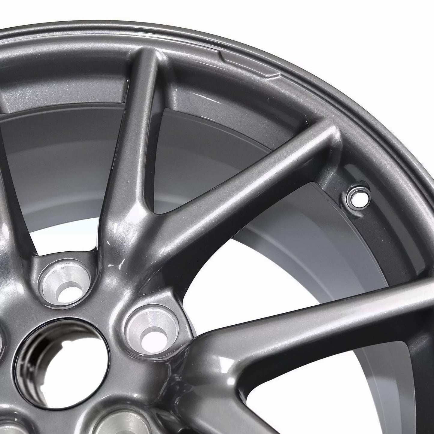 New 18 Inch Rim Wheel For Tesla Model 3 | OEM Style Aluminum Alloy for 2017 2018 2019 2020 Models | 18x8.5" | Direct Fit - OE Factory Rim for 104422100A 104422100B 104422100C Replacement Rims