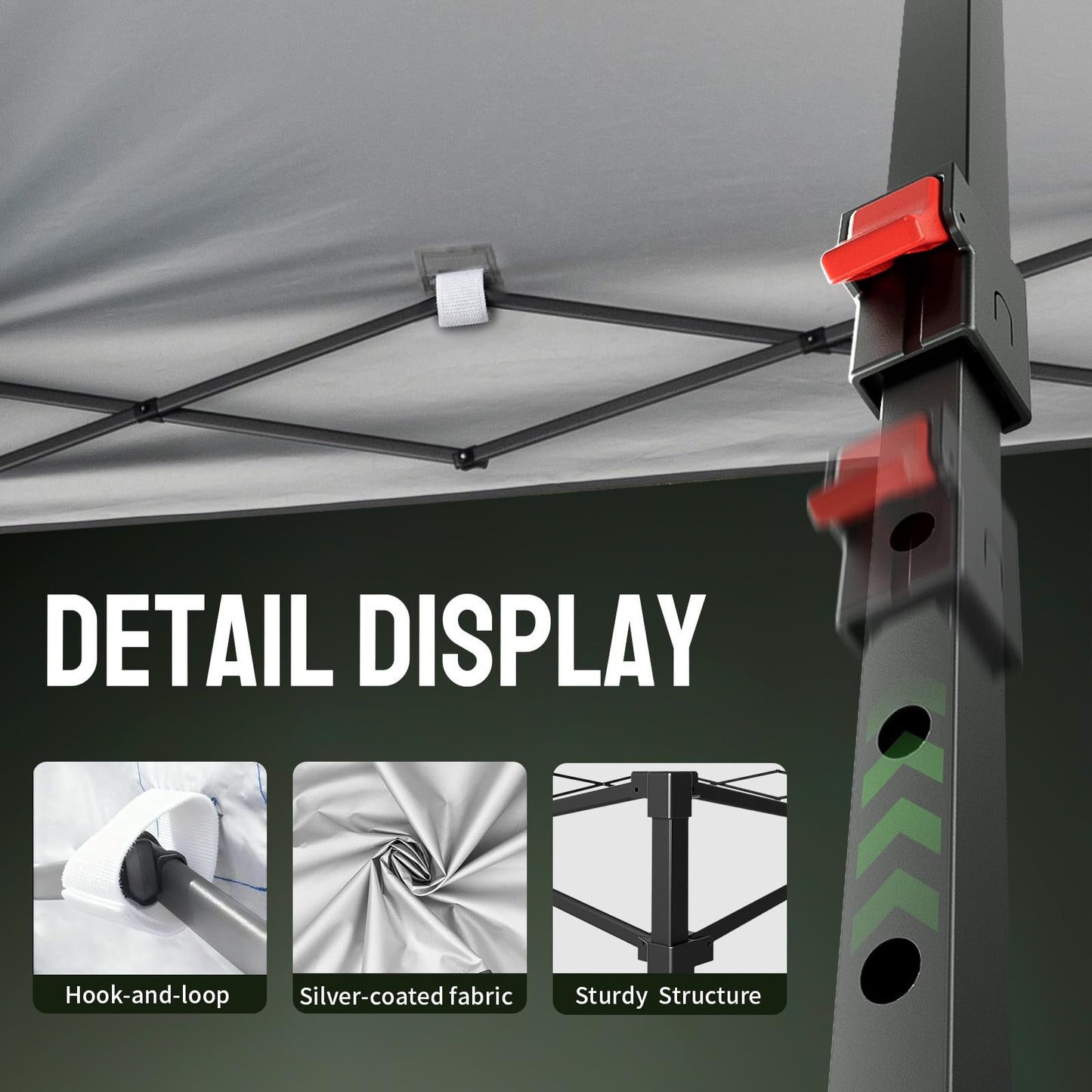 CROWN SHADES 10x10 Pop Up Canopy Tent - Patented Center Lock One Push Instant Outdoor Canopy Beach Tent with STO-N-Go Bag 8 Stakes & 4 Sand Bags，Pink