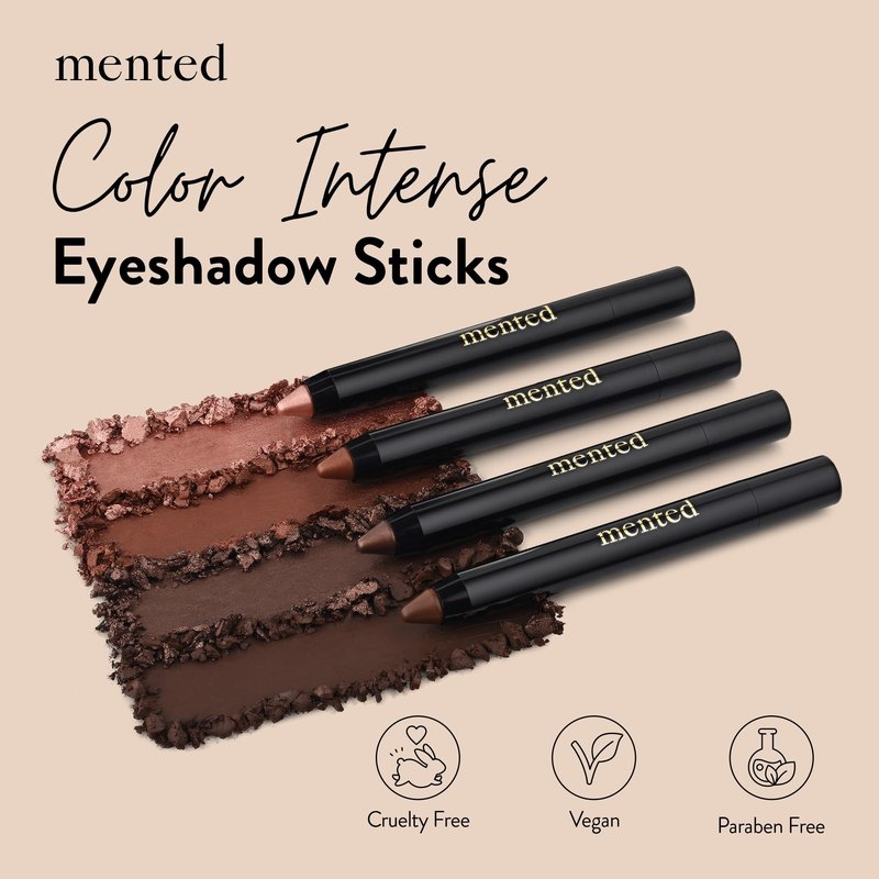 Mented Cosmetics Color Intense Eye Shadow Sticks, Cream Eyeshadow Stick Crayon, Easy-to-Apply Eye Shadow Pencils, Waterproof + Crease Proof Eyeshadow Stick Make Up, 0.05oz, Pretty Penny