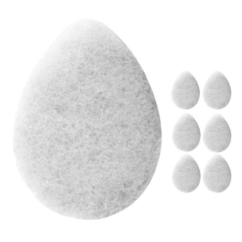 KOL Face Scrubber Pads, Unscented Exfoliating Facial Cleansing Sponges with Vitamin E for Gentle Daily Face Wash and Makeup Removal, 6 Count