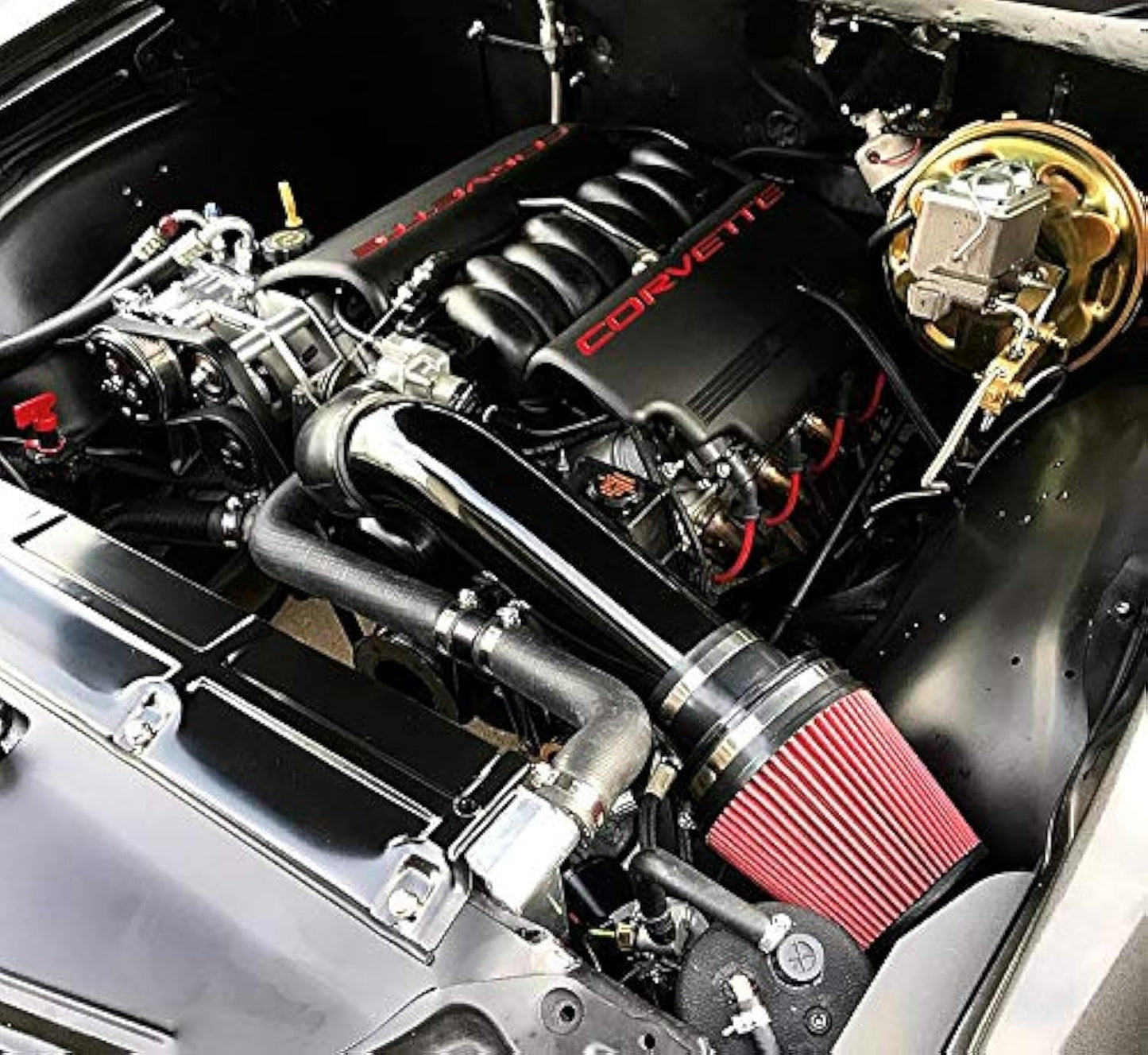 Brown Auto Industries LS Swap Cold Air Intake - Black, Universal Fit, LS1 LS2 LSX Restomod A-Body G-Body Camaro Chevelle GTO Monte Carlo Caprice