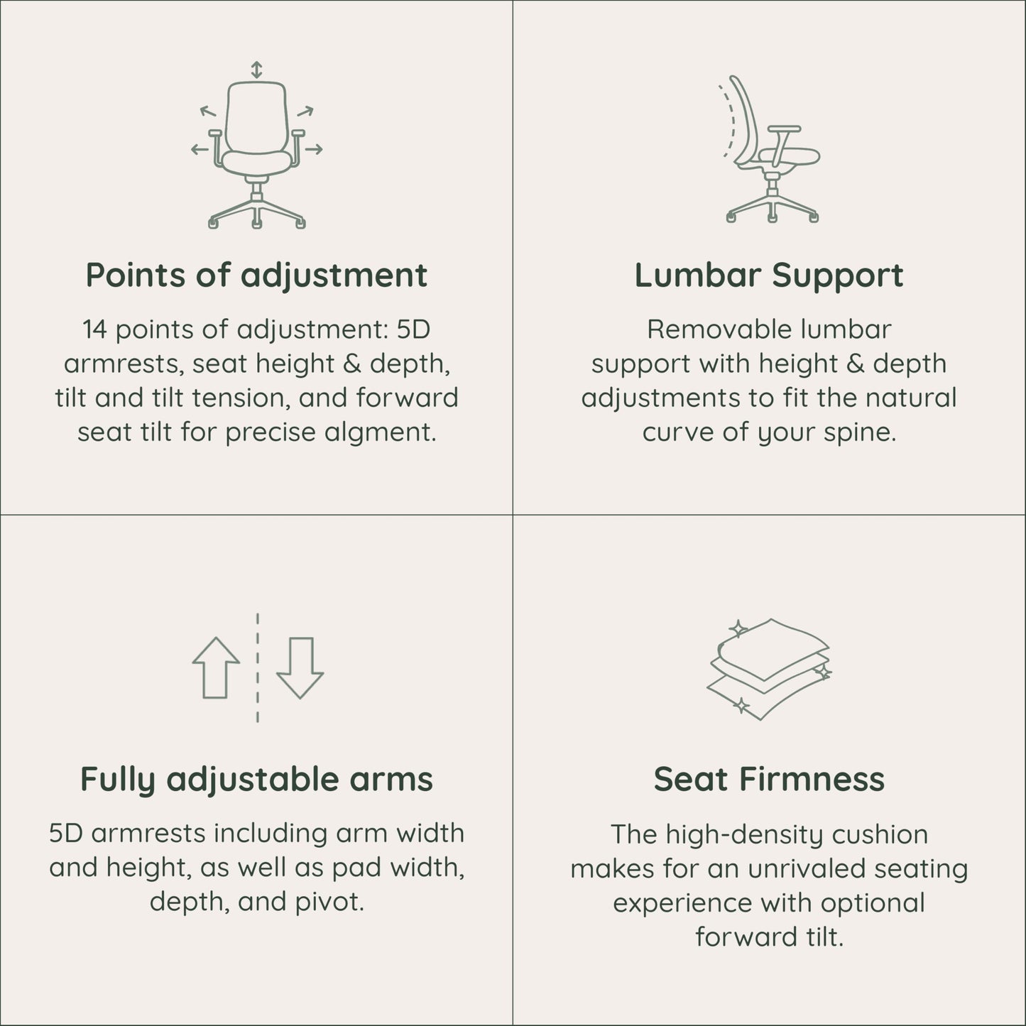 Branch Ergonomic Chair Pro - Mesh Office Chair with 14 Points of Adjustment - Height, Depth & Tilt Adjustable - 5D Armrests - Forward Tilt, Smooth Recline, and Lumbar Support - Spark