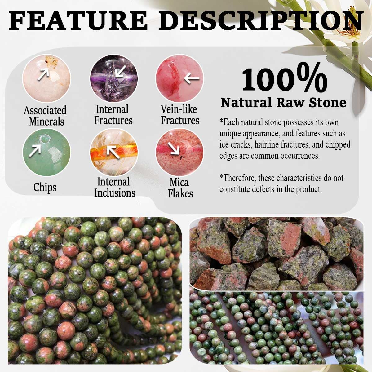 ZaisuiFun 7 Chakra Bracelet for Women, Healing Stones for Anxiety Relief, Spiritual Crystal Energy Bracelet for Meditation, Relaxation Positive Vibes,Green,M