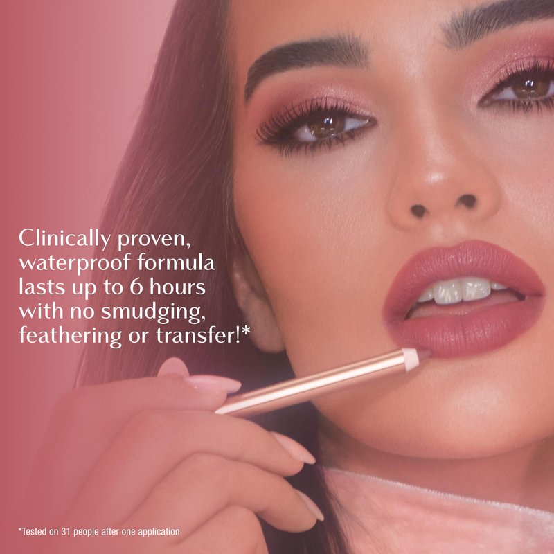 Charlotte Tilbury Lip Cheat Lip Liner Pencil - Gives Lips a Fuller-Looking, Defined Pout - Enriched with Jojoba Oil & Hyaluronic Acid - Waterproof, Smudge-Proof & Transfer-Proof - Love Trap