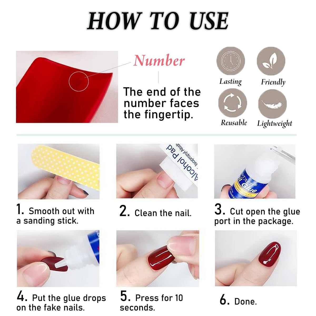 IMSOHOT Oval Press on Nails Short French Fake Nails Glossy Nude Ombre False Nails with Designs Pink Round Full Cover Acrylic Nails for Women 24Pcs