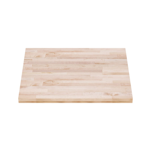 DuraSteel 30x30 Butcher Block Countertop - Maple Solid Wood Workbench for Kitchen, Restaurant, Cabinet, Desk Top, Wood Board, Large Counter Cutting Island Long, Bakery Worktable Dough - Table Top Only