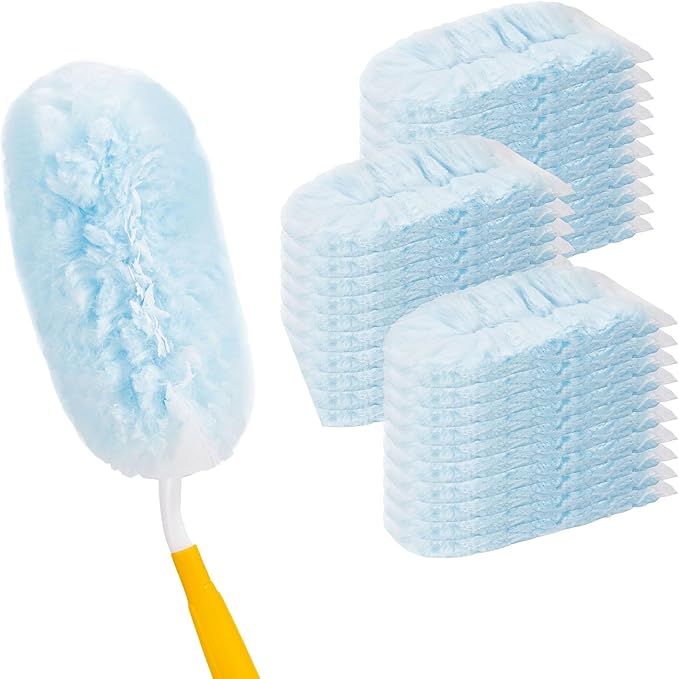 40 Count Duster Refills for Swiffer Duster Handle,360Â° Heavy Duty Duster Refills, Disposable Microfiber Duster for Dusting Furniture, Blinds, Ceiling Fans, Walls, (40 Count Refills& 2 Handle)