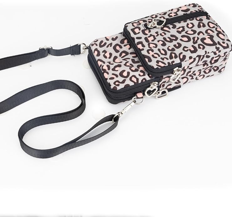 JANKS Small Crossbody Bag for Women - Mini Phone Purses with Crossbody Strap and Wallet - Nylon Arm Bag
