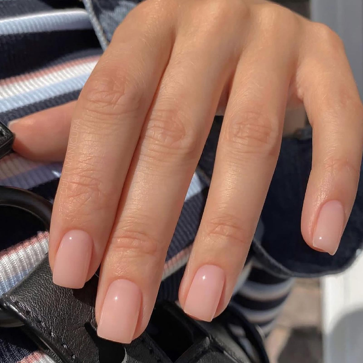 6 Packs (144 Pcs) French Tip Press On Nails - Jsiallye Milky White Short Square Press on Nails Nude Glazed, Gradient Glue On Nails in 12 Sizes - 24 Fake Nails Kit, Simple Stick On Nails for Women