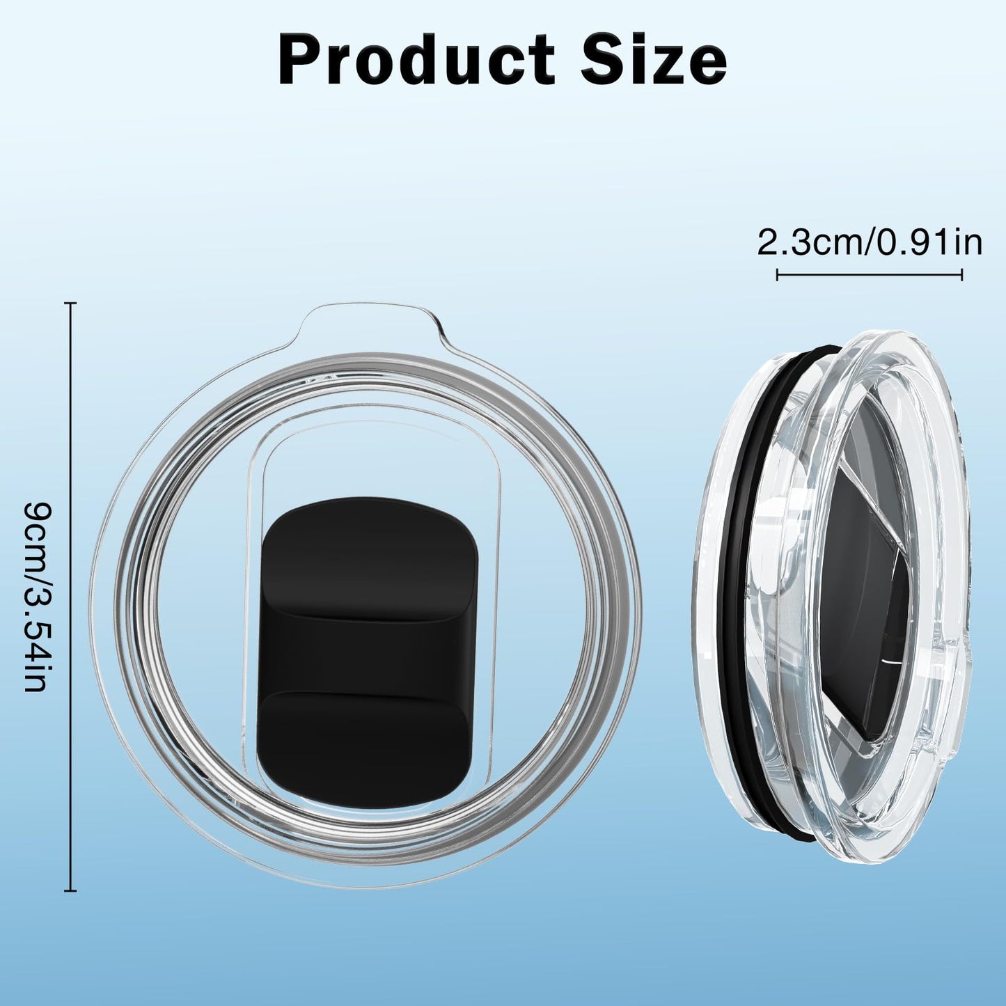 Kepwam Replacement Lid for Heated Coffee Mug – BPA-Free Sliding Lid, Spill-Resistant, Heat Retention Cover – Compatible with Kepwam Smart Mug (T1, T2, T2 Plus Models Only) Logo