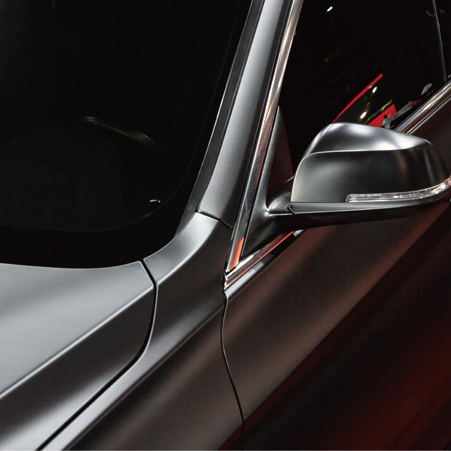 VViViD+ Matte Metallic Black Premium Vinyl Wrap (25ft x 5ft)