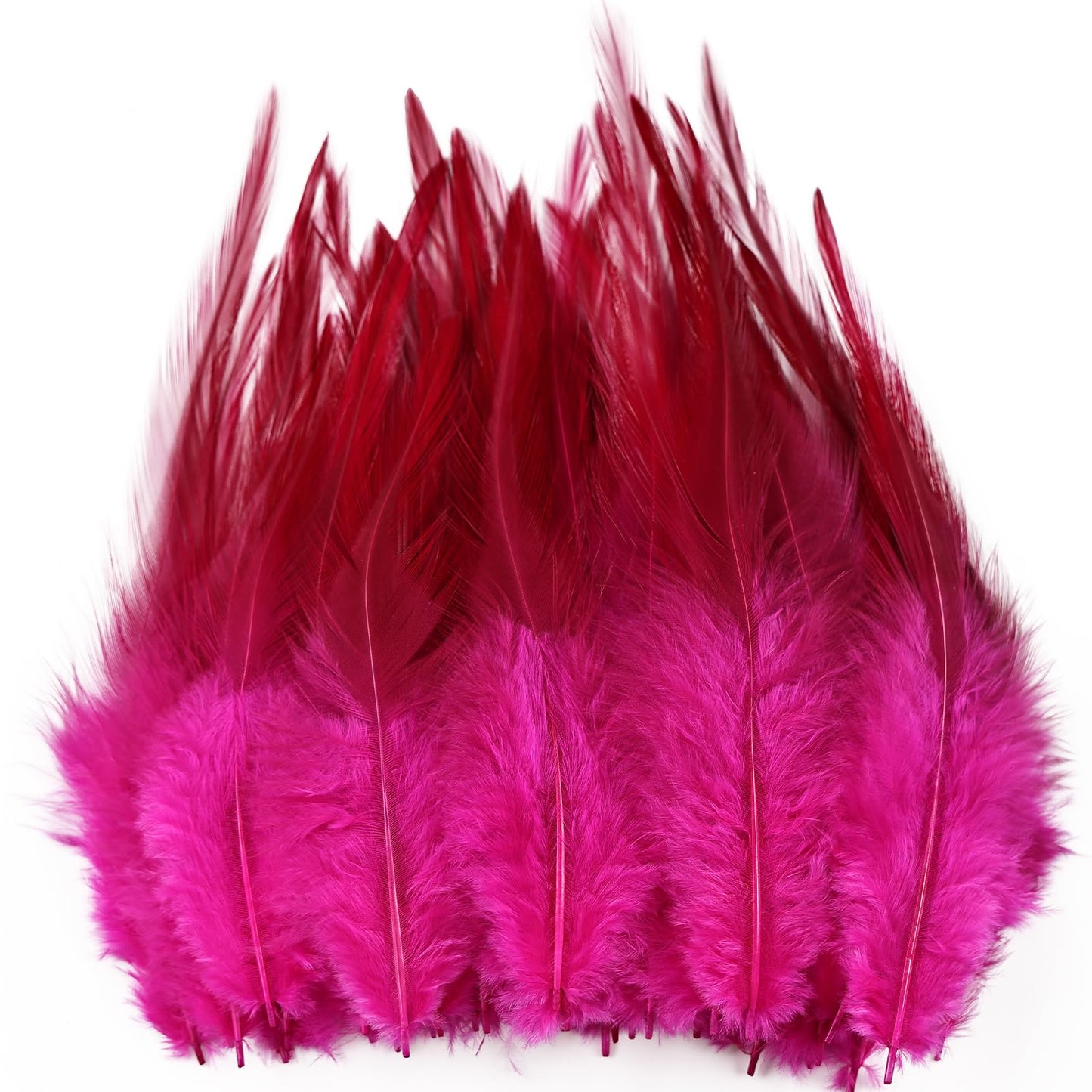 Feathers for Crafting,240pcs 5-7inch White Craft Rooster Feathers,Saddle Hackle Feather,Bulk Feathers for Wedding Home Party,Dream Catcher Supplies and DIY Crafts
