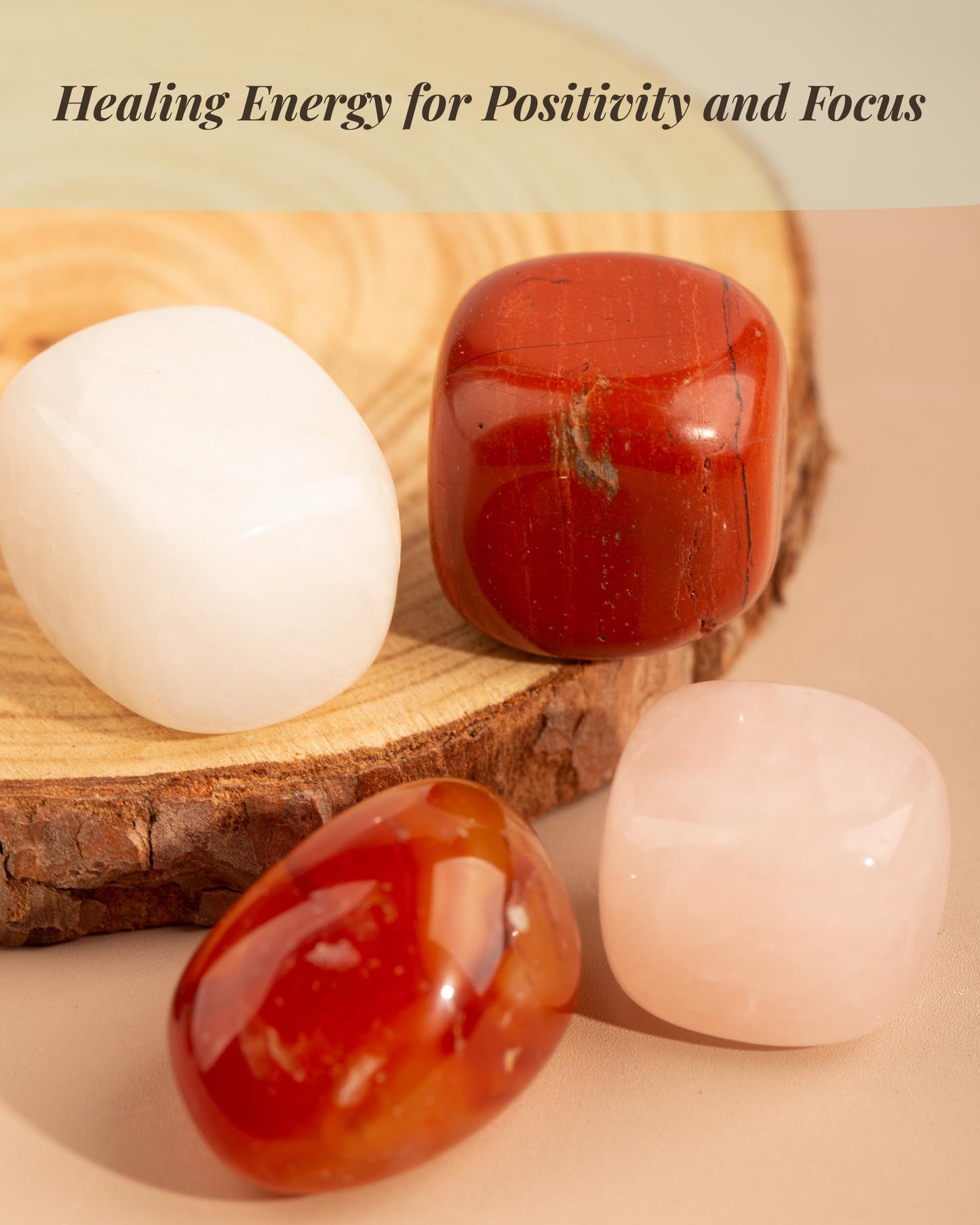 QianCannaor Crystals and Healing Stones Set for Anxiety, Relaxation Spiritual Crystals Gift for Meditation, Manifestation, Zen, Reiki, Fengshui (for Your Next Chapter)