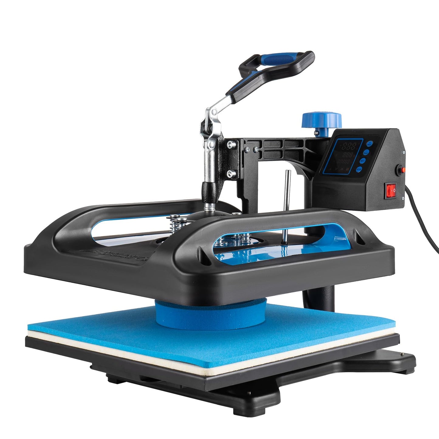 Leomru 5 in 1 Heat Press Machine, Heat Press 15x15, Multifunction T Shirt Press Machine, 360-Degree Swing Away Sublimation Heat Press Machine for T-Shirt Mugs Hat Cap Slide Out