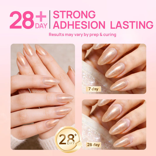 Krofaue 2-in-1 Kids Nail Art Kit, 80g UV Curing Solid Nail Glue Gel + 240PCS Extra Short Almond Soft Gel Nail Tips, 12 Sizes Clear Full Well Fake Nails Manicure Set for 9-12 Years Old Girls Home DIY &
