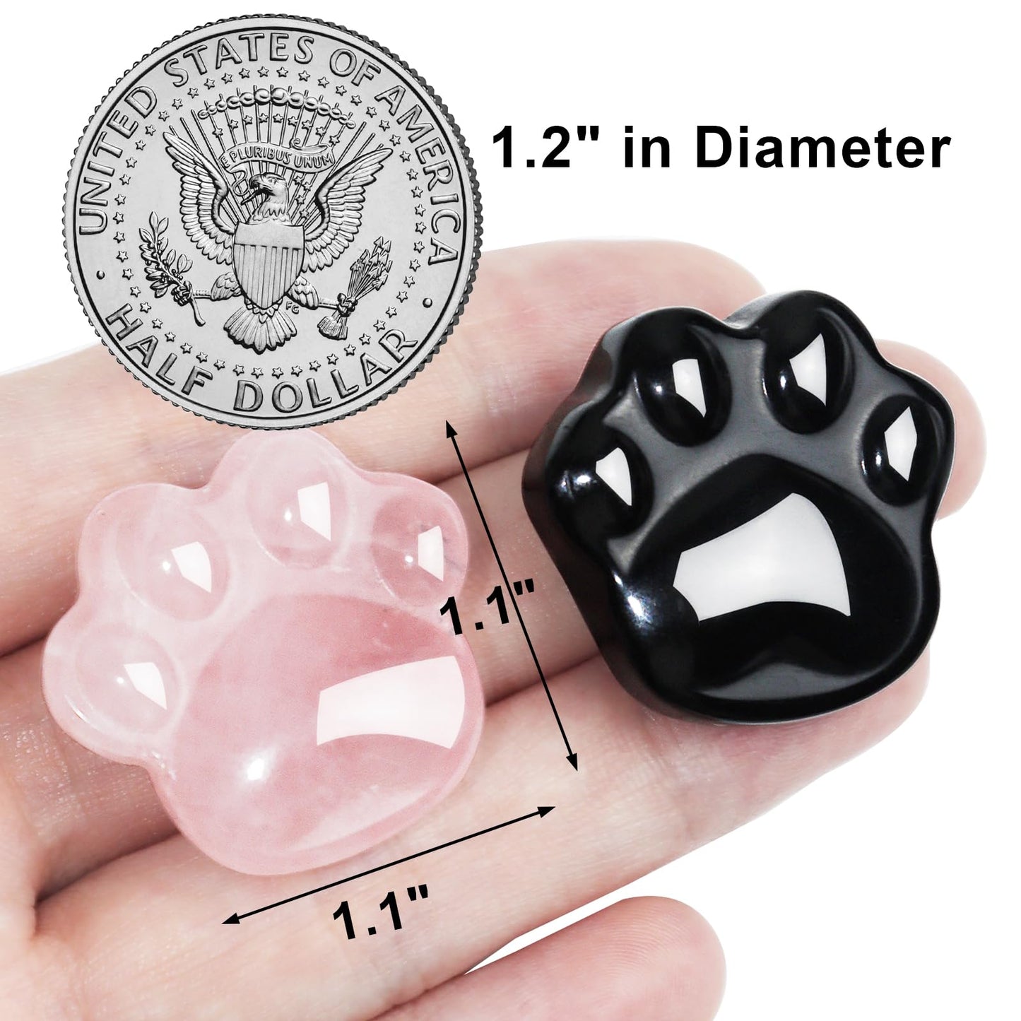 Cat Crystals Healing Stones, Rose Quartz Natural Worry Stone for Anxiety Stress Relief, Crystal Gifts for Cat Lover Women Men, Unique Gift for Meditation Energy Balance Crystal Decor (Rose Quartz)