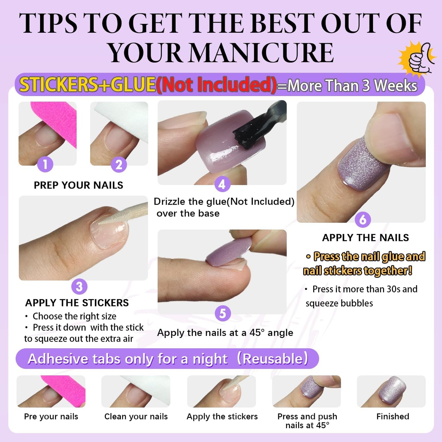 SXVME Short Press On Nails Square - Cat Eye Purple Fake Nails Acrylic Press ons Glue on Nails Opaque Glitter Short False Nails in 30 Pcs for Women