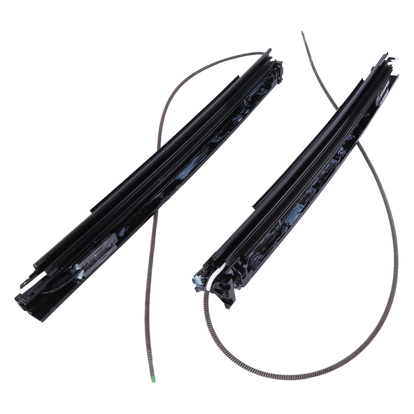 dehateo 2 Pcs Sunroof Track Assembly Fit for 2015-2021 MD C-Class C300 Left+Right Panoramic Sunroof Sliding Tracks Repair Kit Replace OE A2057801100, A2057801200
