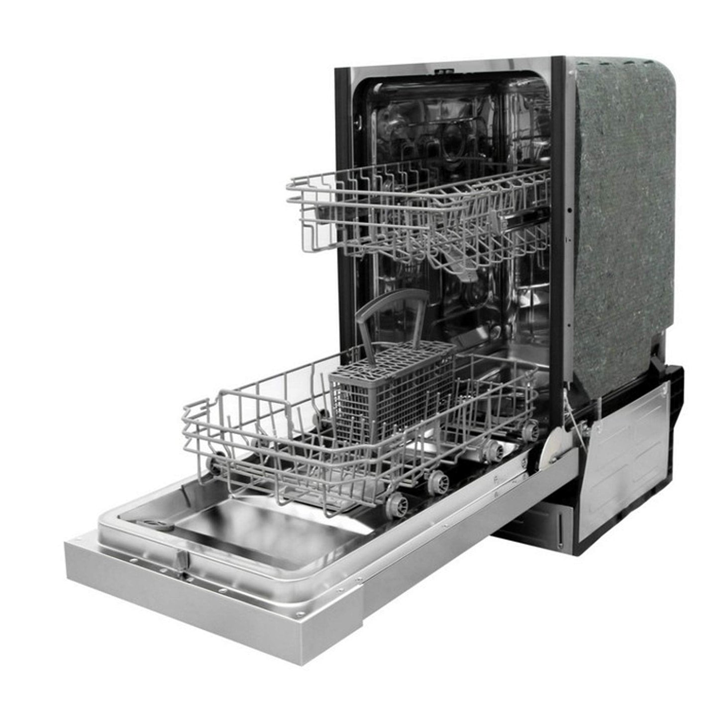 SPT SD-9254SSB 18″ Wide Built-In Stainless Steel Dishwasher w/Heated Drying, ENERGY STAR, 6 Wash Programs, 8 Place Settings and Stainless Steel Tub