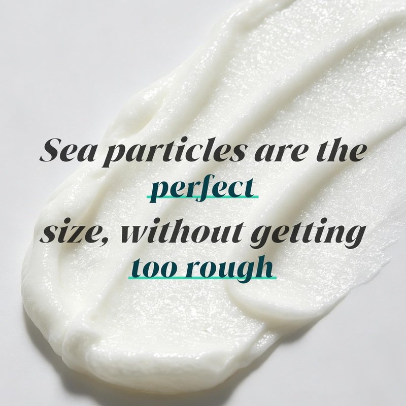 【Sea Salt Exfoliating Scrub】 – Foot Care Scrub for Dead Skin, Calluses & Cracked Heels – Gently Buffs Rough Dry Feet, Hydrating Foot Polish