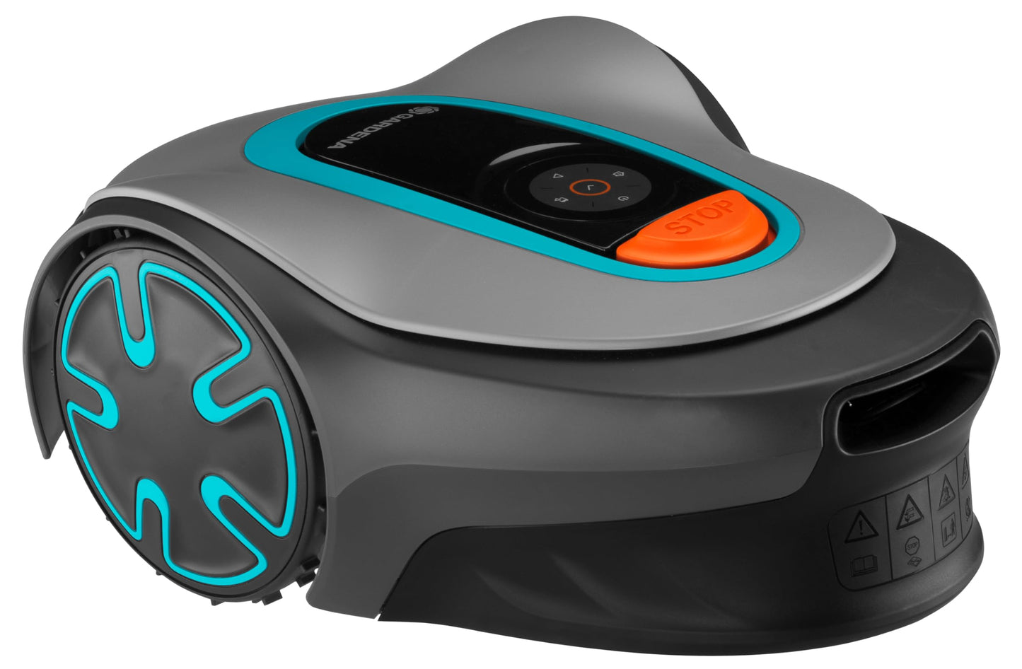 GARDENA 15201-20 SILENO Minimo - Automatic Robotic Lawn Mower with Bluetooth app, Boundary Wire - for lawns up to 2700 Sq Ft, Made in Europe, Grey