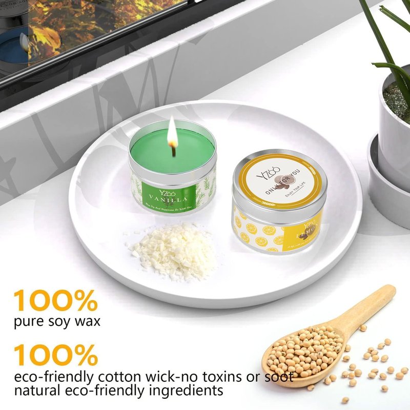 Complete Candle Making Kits for Adults Beginners, DIY Candle Making Supplies Include Soy Wax,Wax Melter,Scents,Dyes,Wicks,Wicks Sticker,Candle Tins & More-Full Candle Maker Set - Arts & Crafts Kits