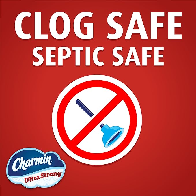 Charmin Ultra Strong Toilet Paper, 18 Mega XL = 108 Regular