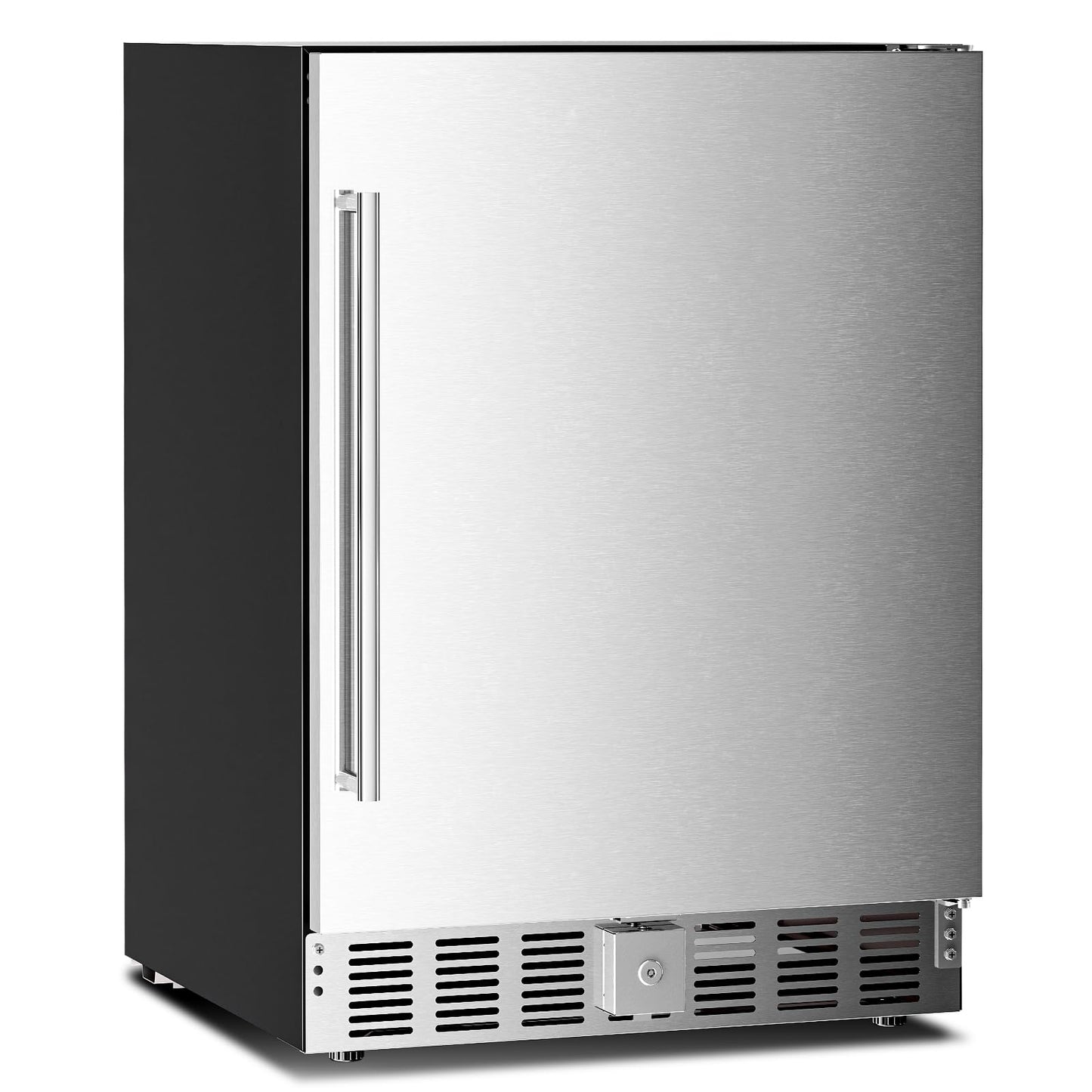 Antarctic Star Outdoor Beverage Refrigerator 24 Inch Wide,Stainless Steel Mini Fridge 180 Can for Undercounter Built-in or Freestanding, Wine Cooler for Home and Patio,Fast Cooling, Low Noise, 32-50°F